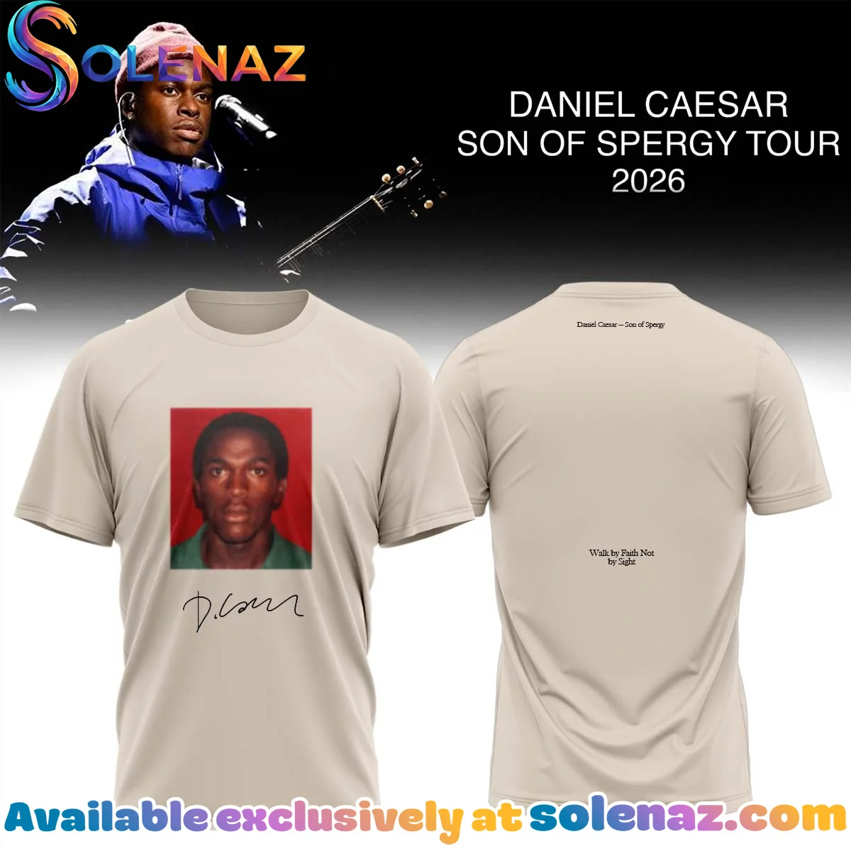 Daniel Caesar Son of Spergy Tour Shirt & Hoodie (Style 8)