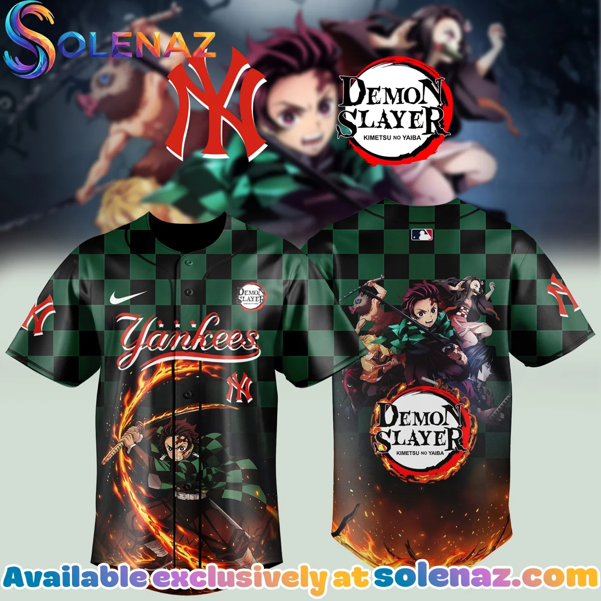 Demon Slayer x MLB Jersey