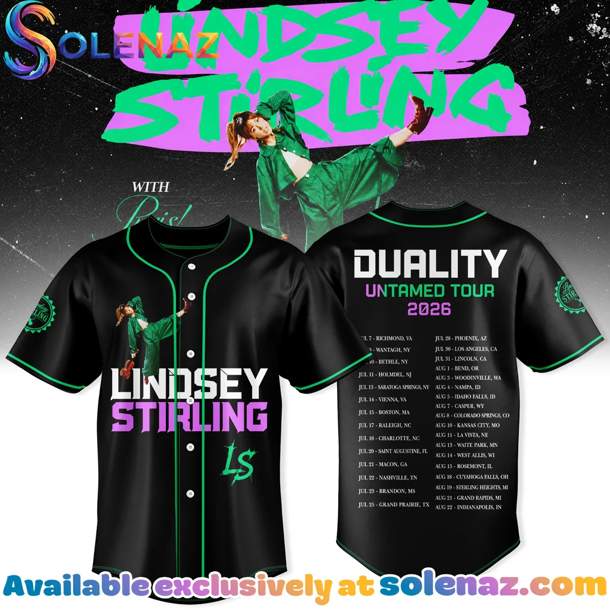Duality Untamed Tour Baseball Jersey (Style 1)