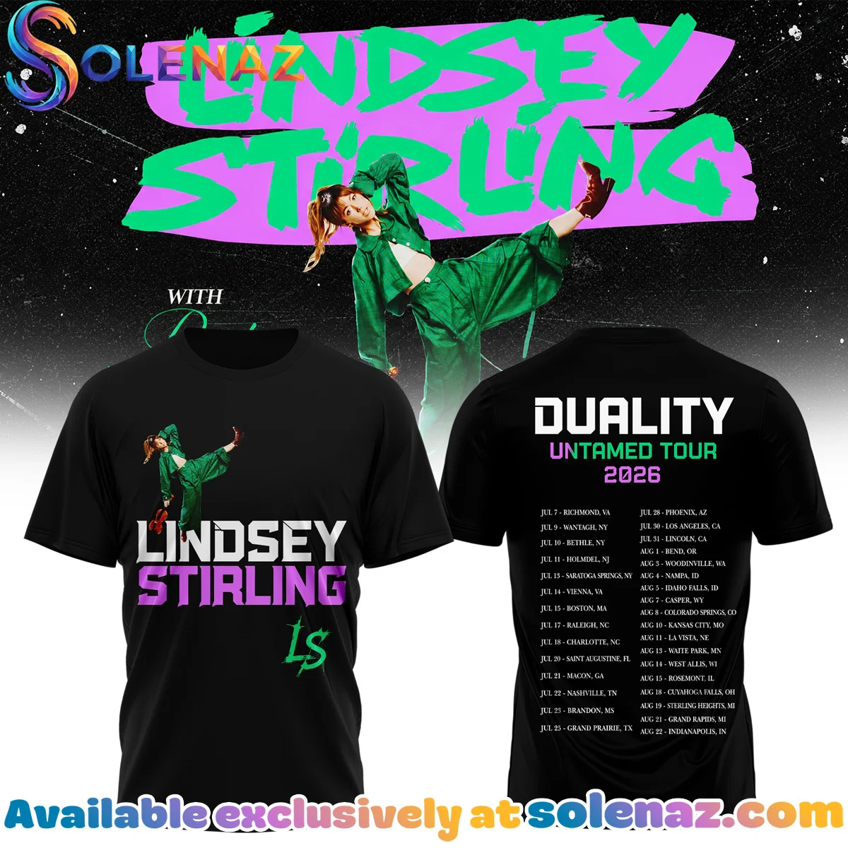 Duality Untamed Tour Shirt & Hoodie (Style 7)