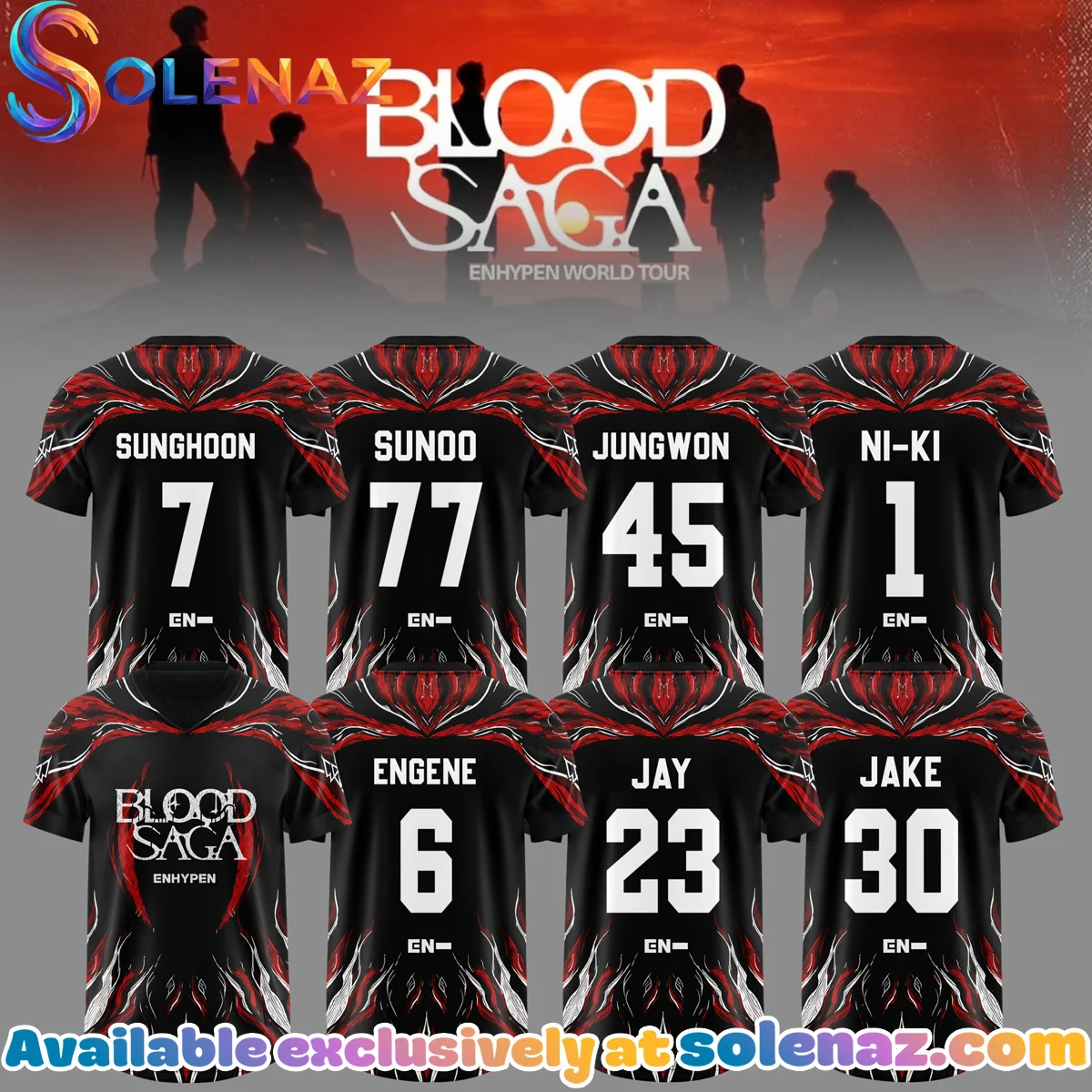 ENHYPEN BLOOD SAGA Football Jersey