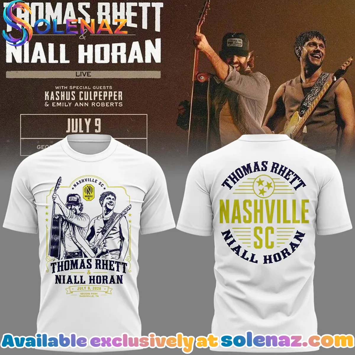 Thomas Rhett x Niall Horan Nashville T-Shirt & Hoodie - Part 6