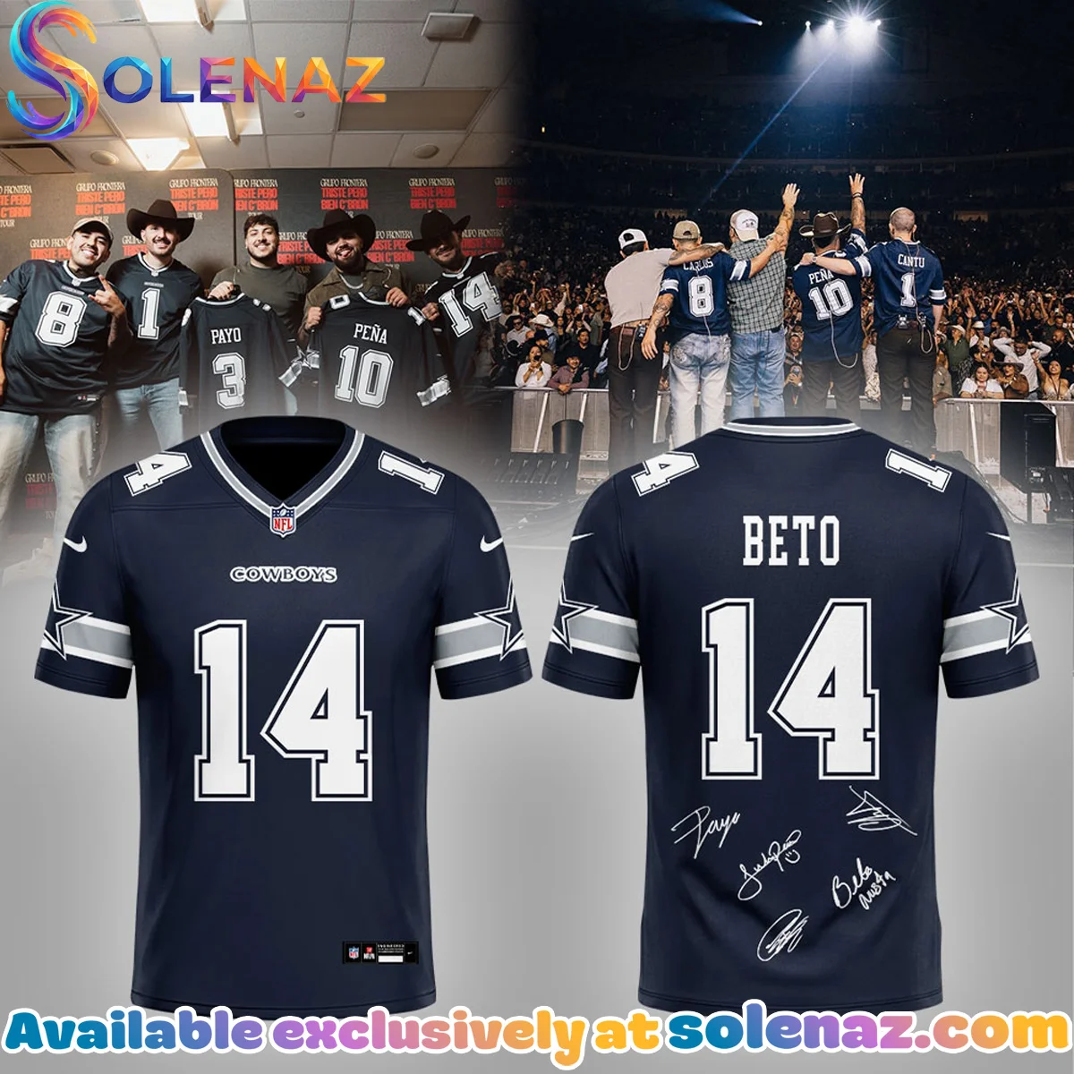 Grupo Frontera El último de Texas x BETO Football Jersey