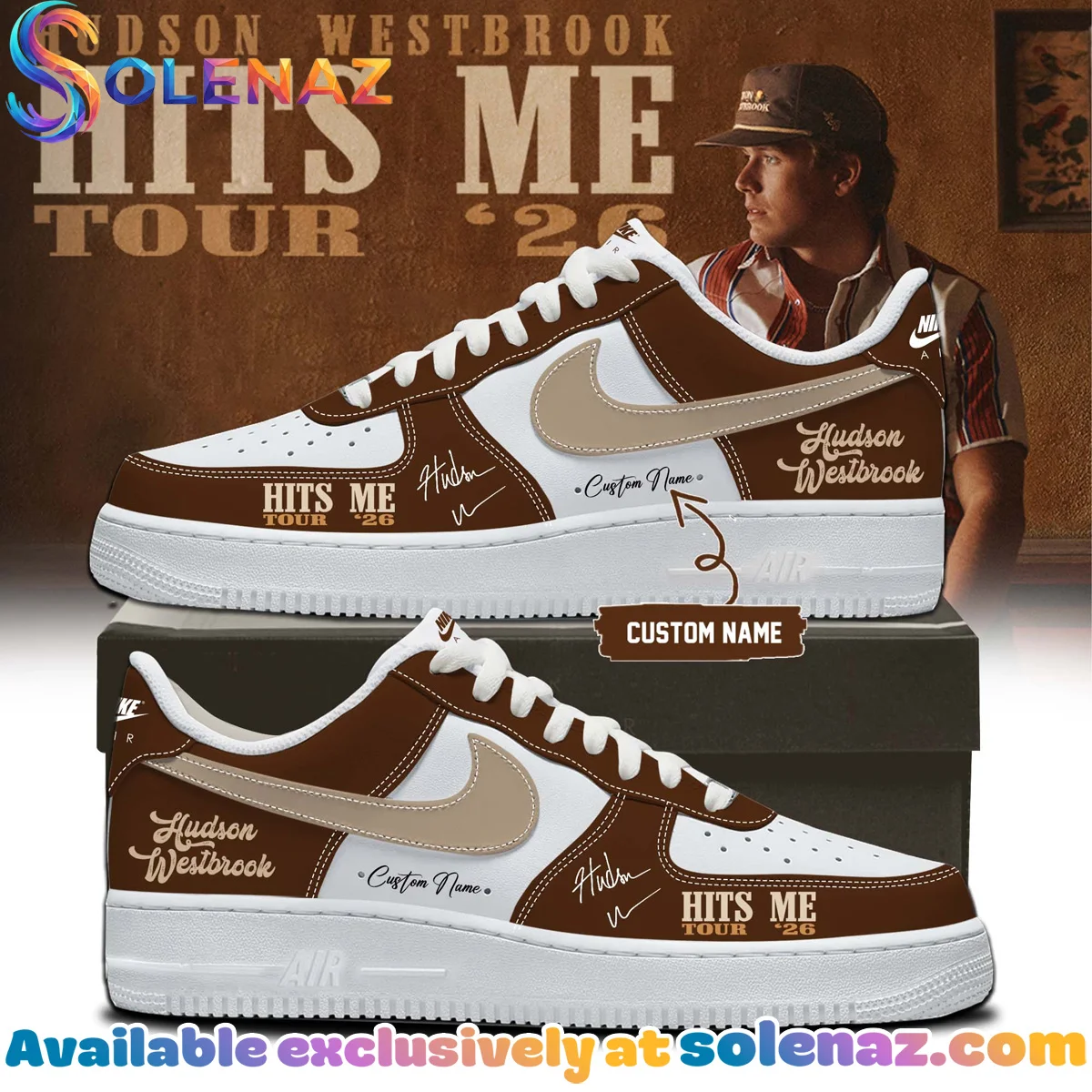 Hudson Westbrook Hits Me Tour Custom Air Force 1 & Jordan 1 Shoes (Release 8)