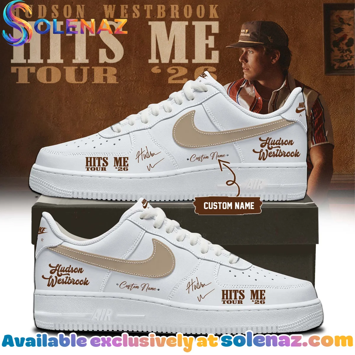 Hudson Westbrook Hits Me Tour Custom Air Force 1 & Jordan 1 Shoes (Release 4)