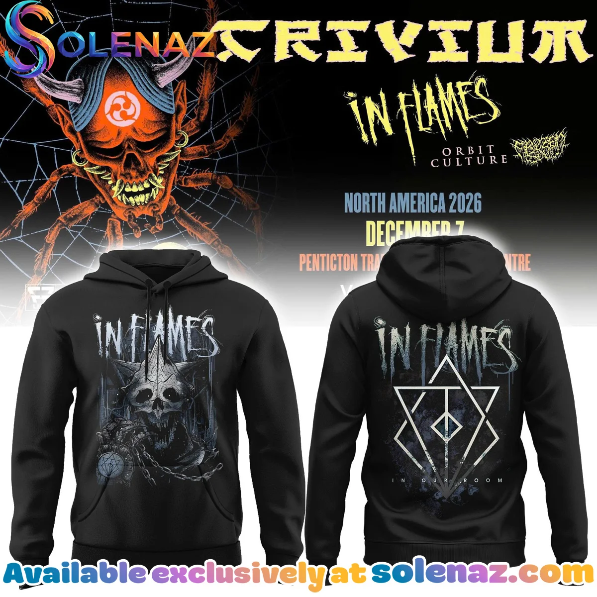 In Flames The Crown In The Grave Tour T-Shirt & Hoodie - Variant 5