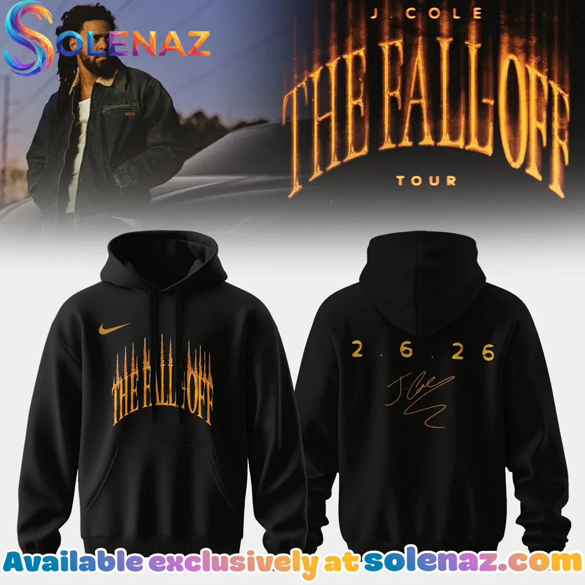 J Cole The Fall-Off Tour T-Shirt & Hoodie - Variant 3