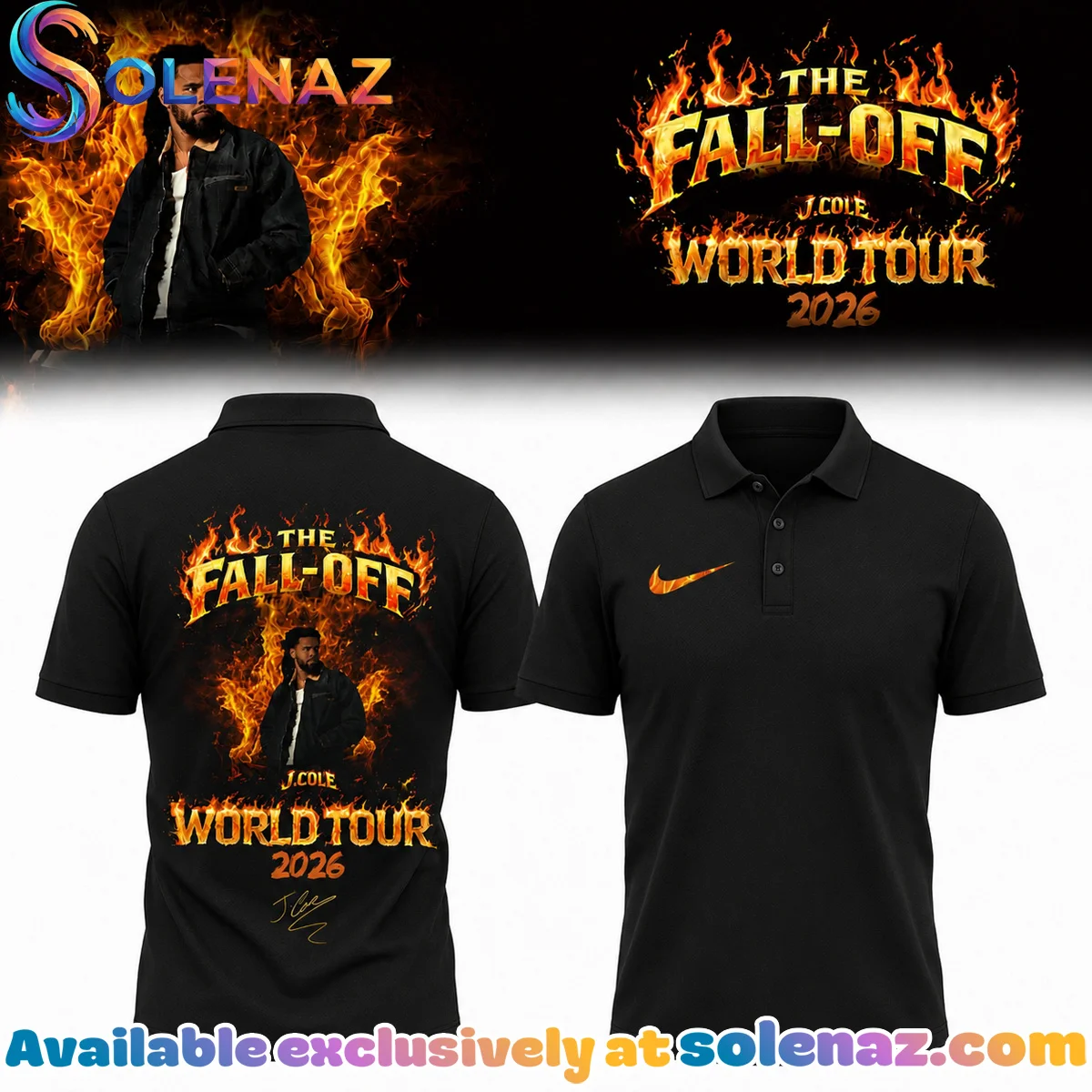 J Cole The Fall-Off Tour Polo - Series 5
