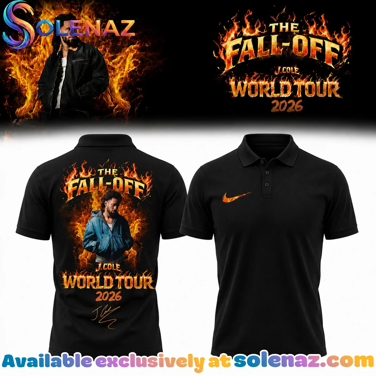 J Cole The Fall-Off Tour Polo (Release 4)