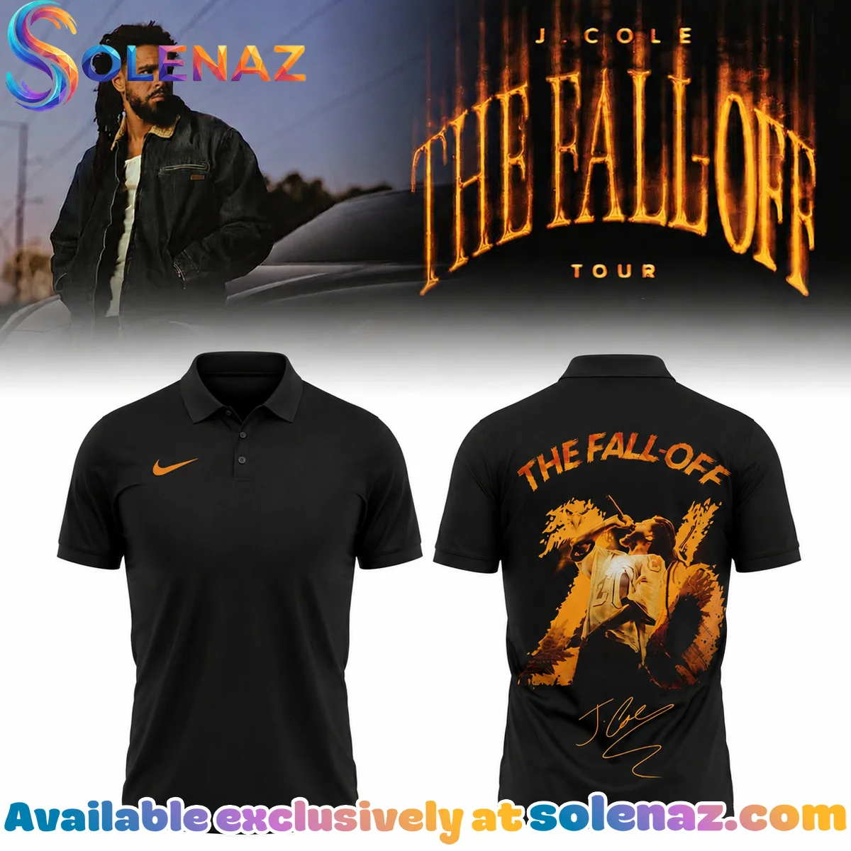J Cole The Fall-Off Tour Polo - Variant 6
