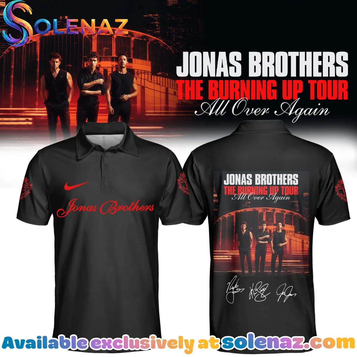 Jonas Brothers The Burning Up Tour Polo [Batch 3]