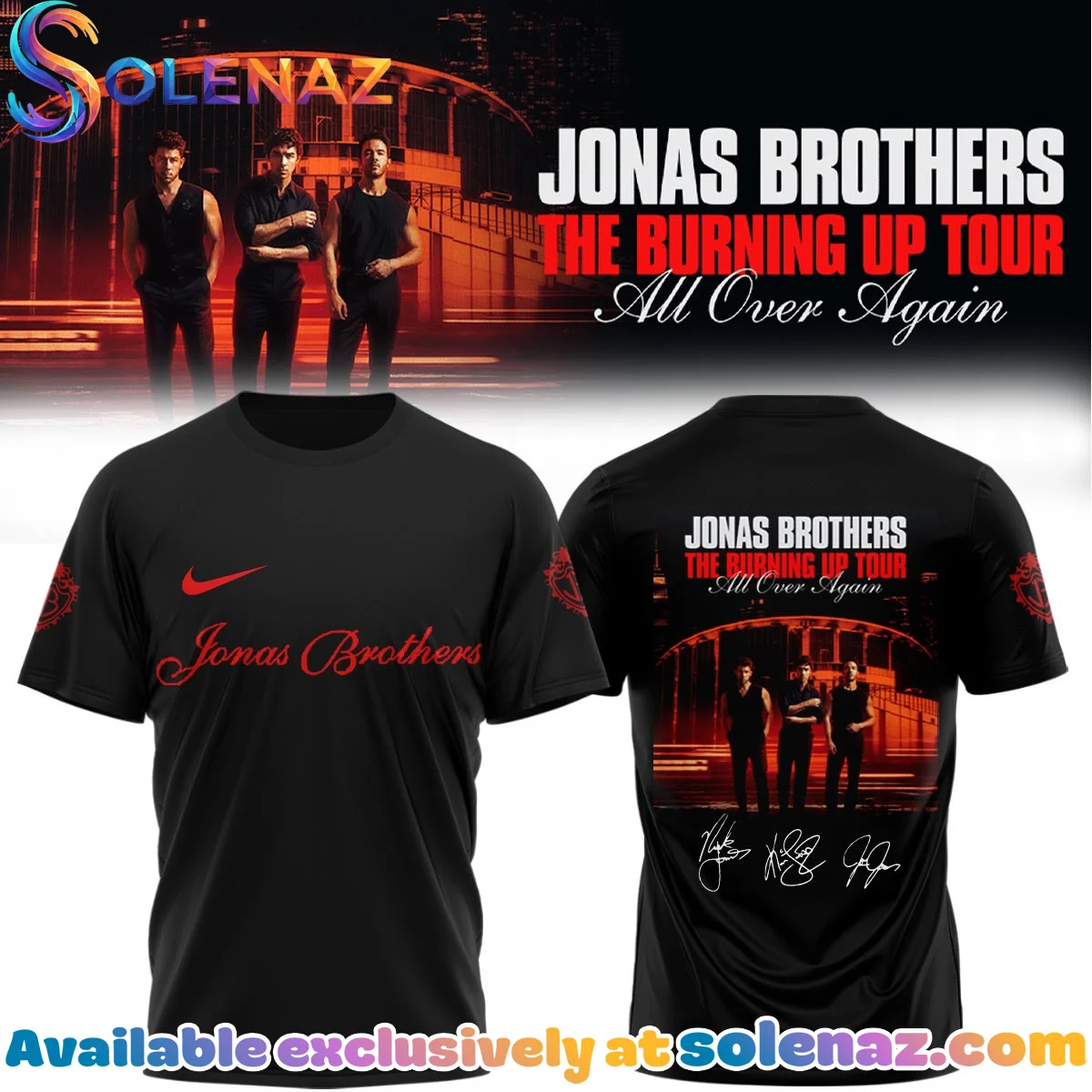 Jonas Brothers The Burning Up Tour T-Shirt & Hoodie
