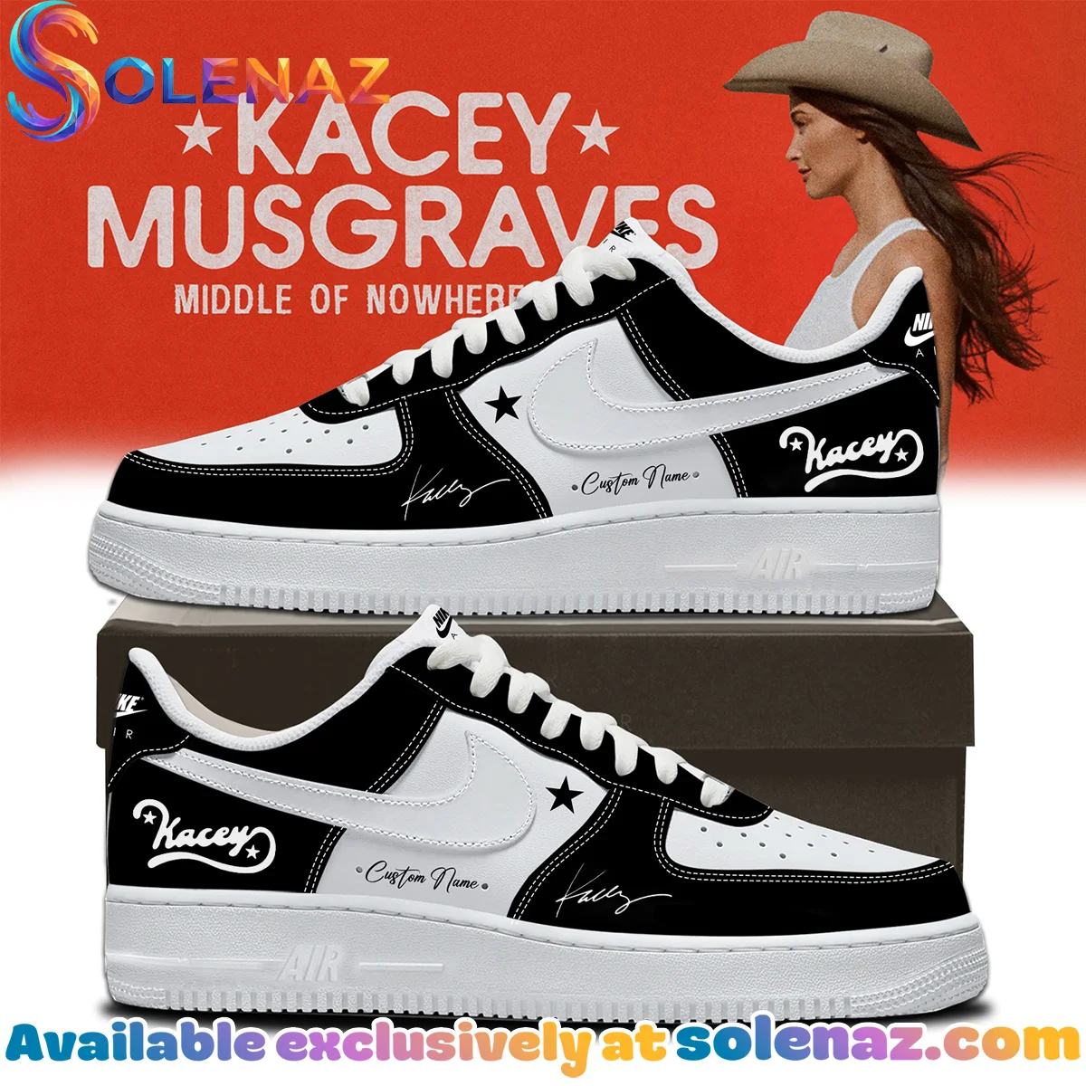 Kacey Musgraves Middle of Nowhere Tour Custom Air Force 1 & Jordan 1 Shoes (Release 17)