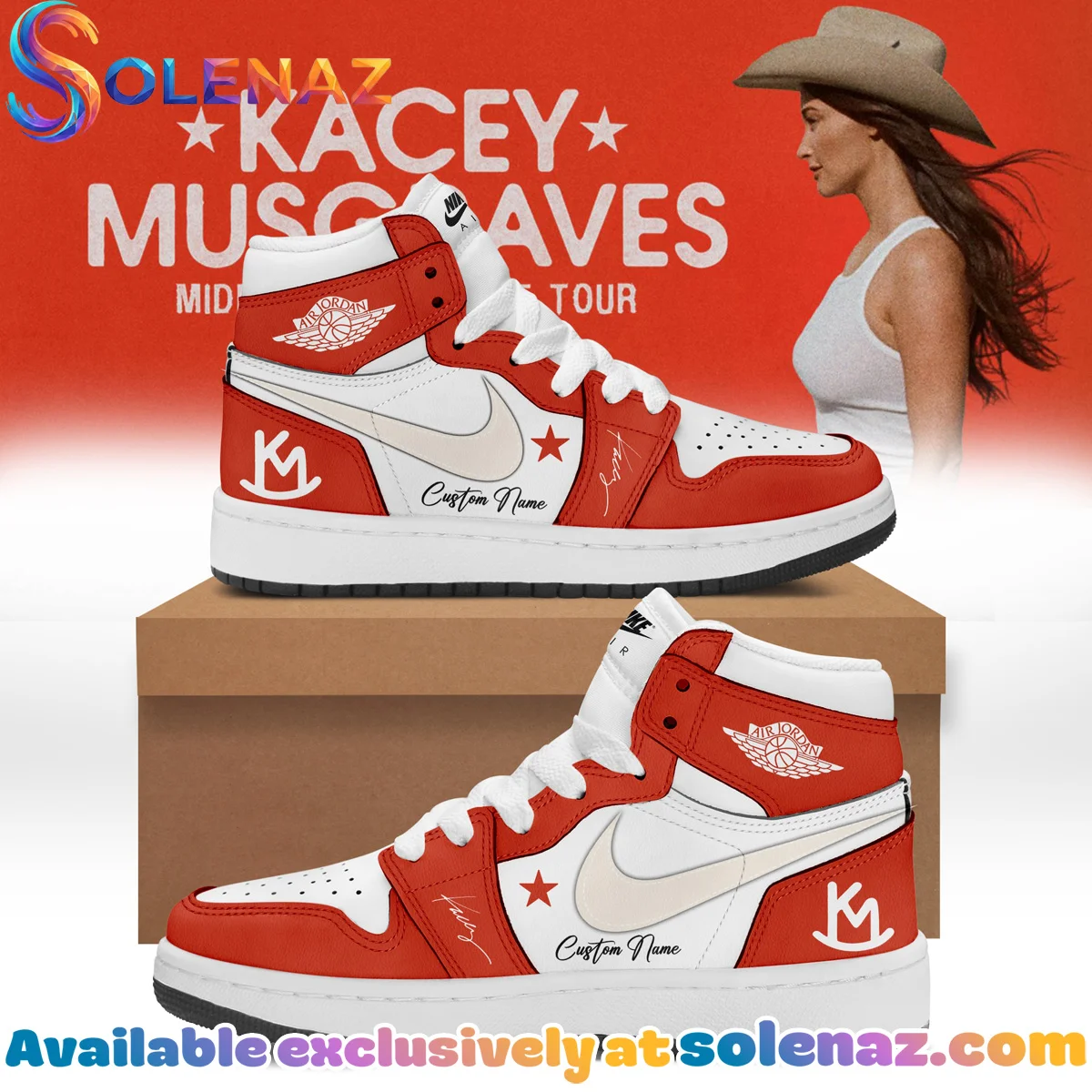 Kacey Musgraves Middle of Nowhere Tour Custom Air Force 1 & Jordan 1 Shoes [Drop 20]
