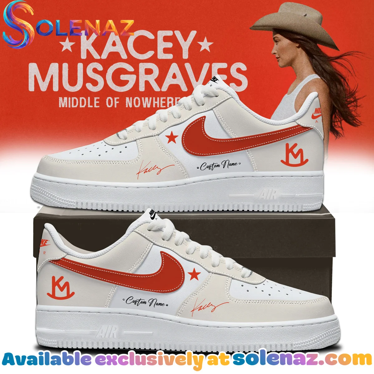 Kacey Musgraves Middle of Nowhere Tour Custom Air Force 1 & Jordan 1 Shoes [Drop 2]