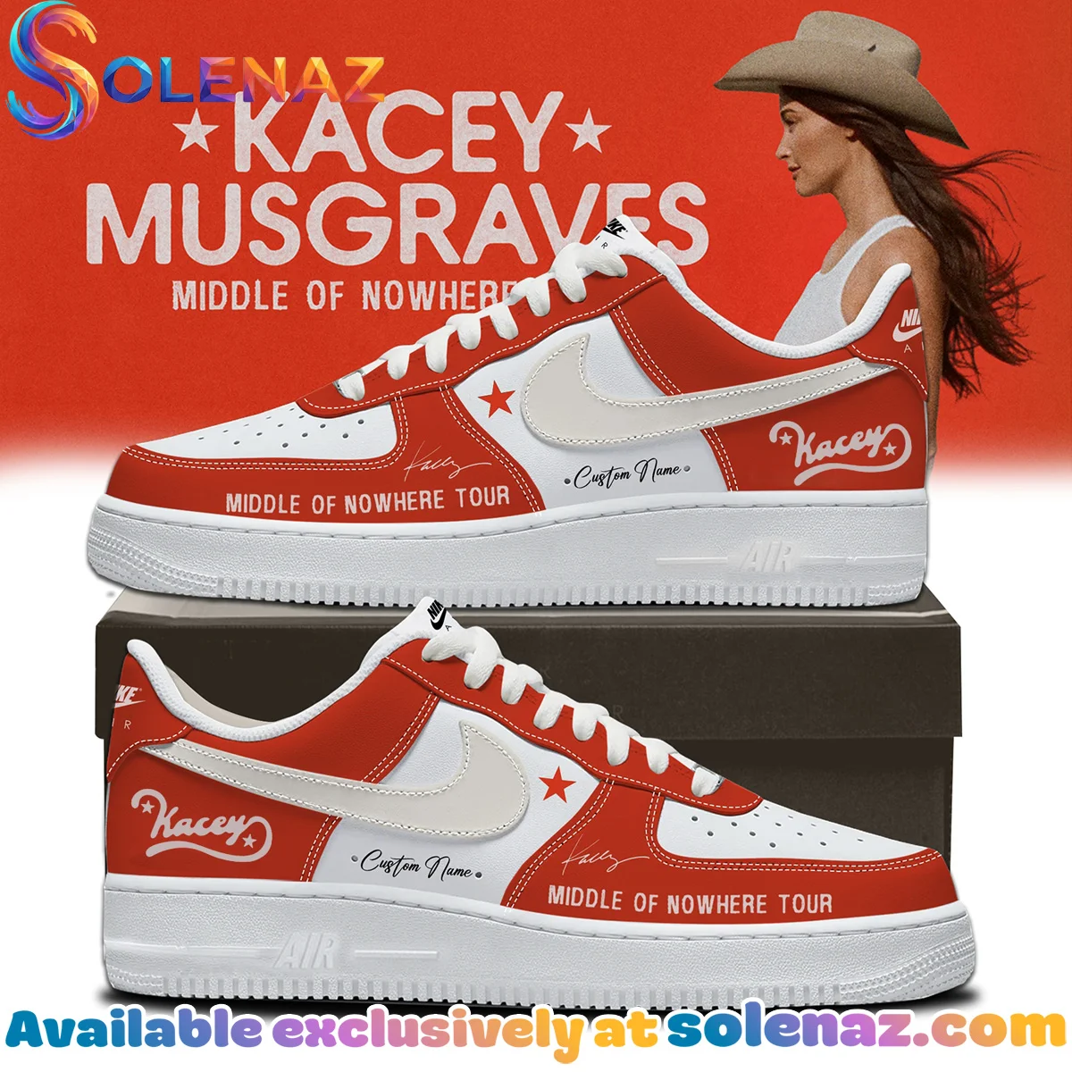 Kacey Musgraves Middle of Nowhere Tour Custom Air Force 1 & Jordan 1 Shoes - Part 10