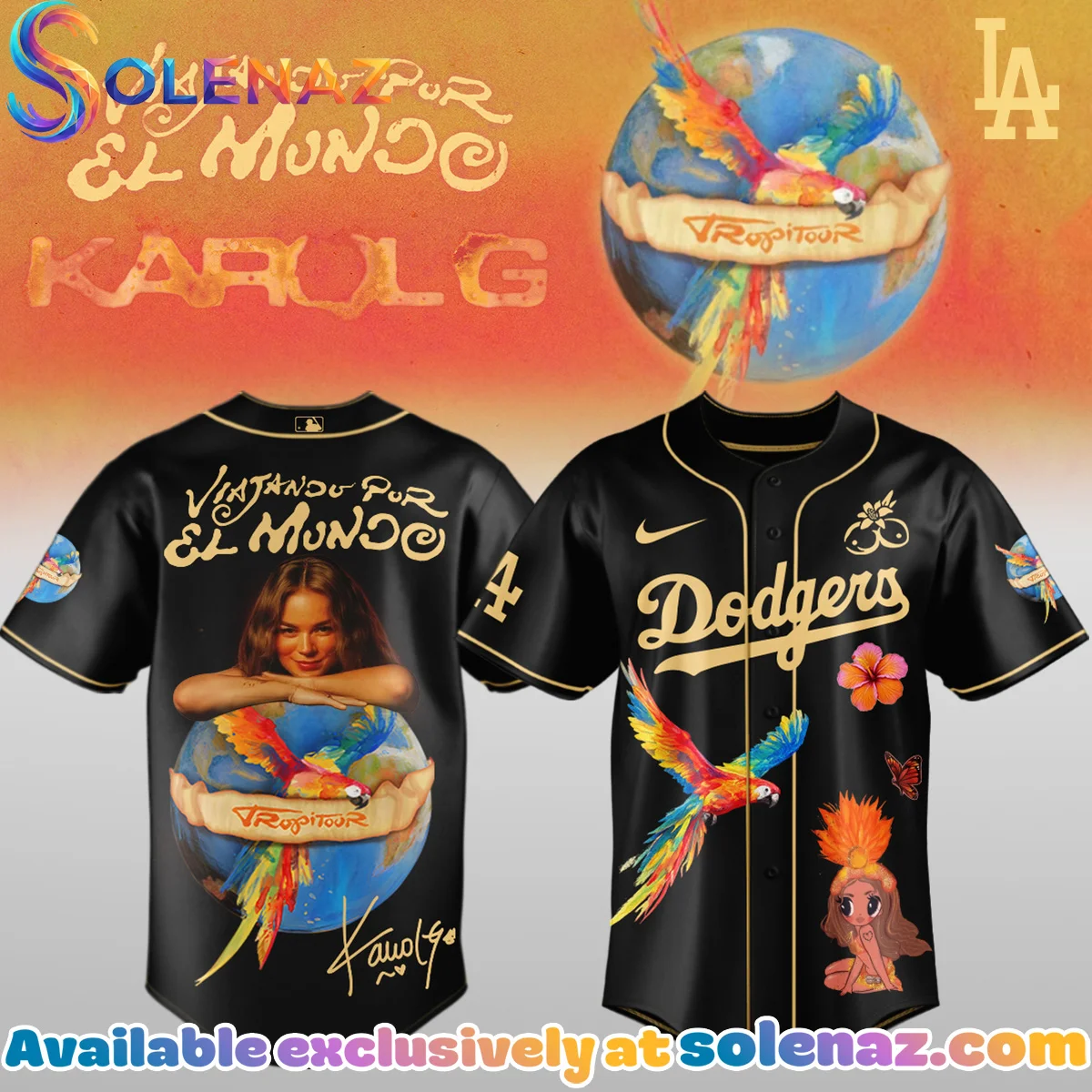 Karol G Nos Vamos de Tour Jersey (Design 1) Karol G Nos Vamos de Tour Jersey (Design 1)