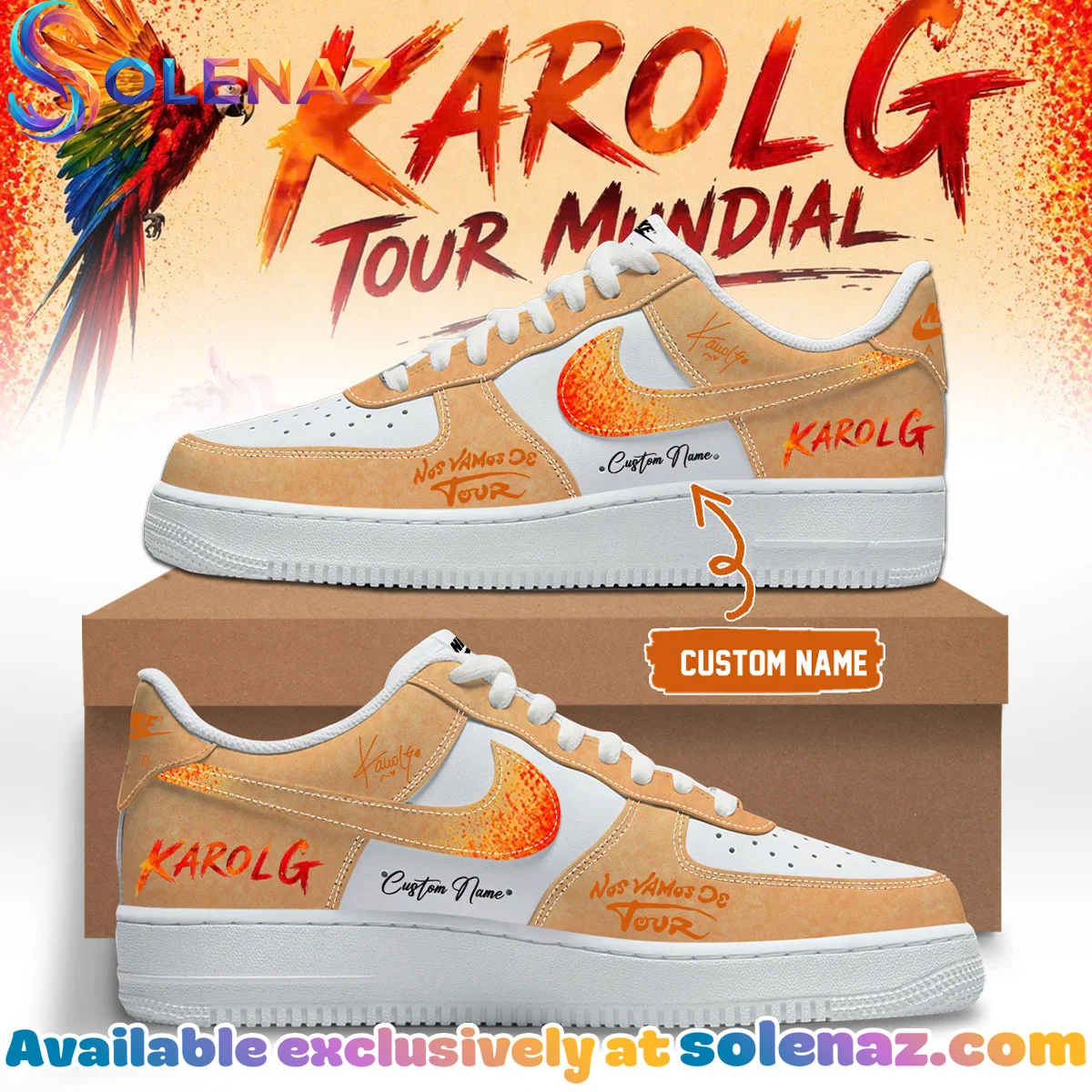 Karol G Nos Vamos de Tour Custom Air Force 1 & Jordan 1 Shoes - Part 2