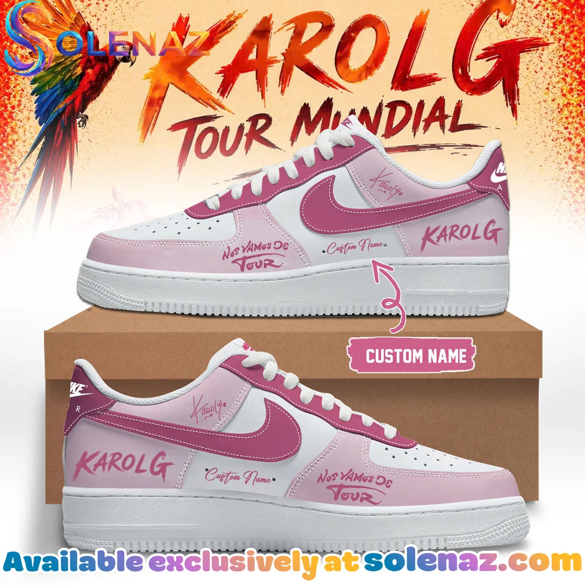Karol G Nos Vamos de Tour Custom Air Force 1 & Jordan 1 Shoes - Part 5