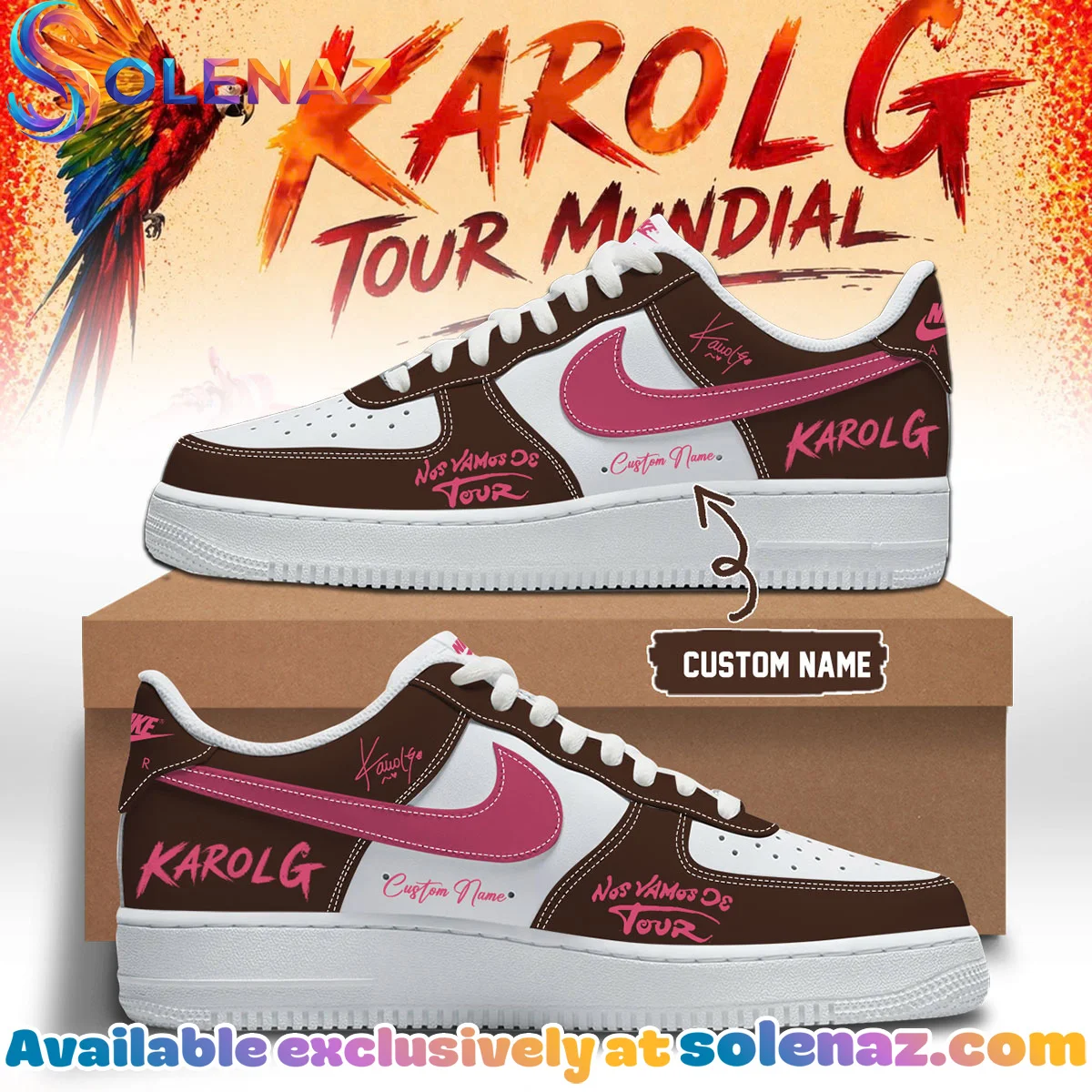 Karol G Nos Vamos de Tour Custom Air Force 1 & Jordan 1 Shoes - Part 7