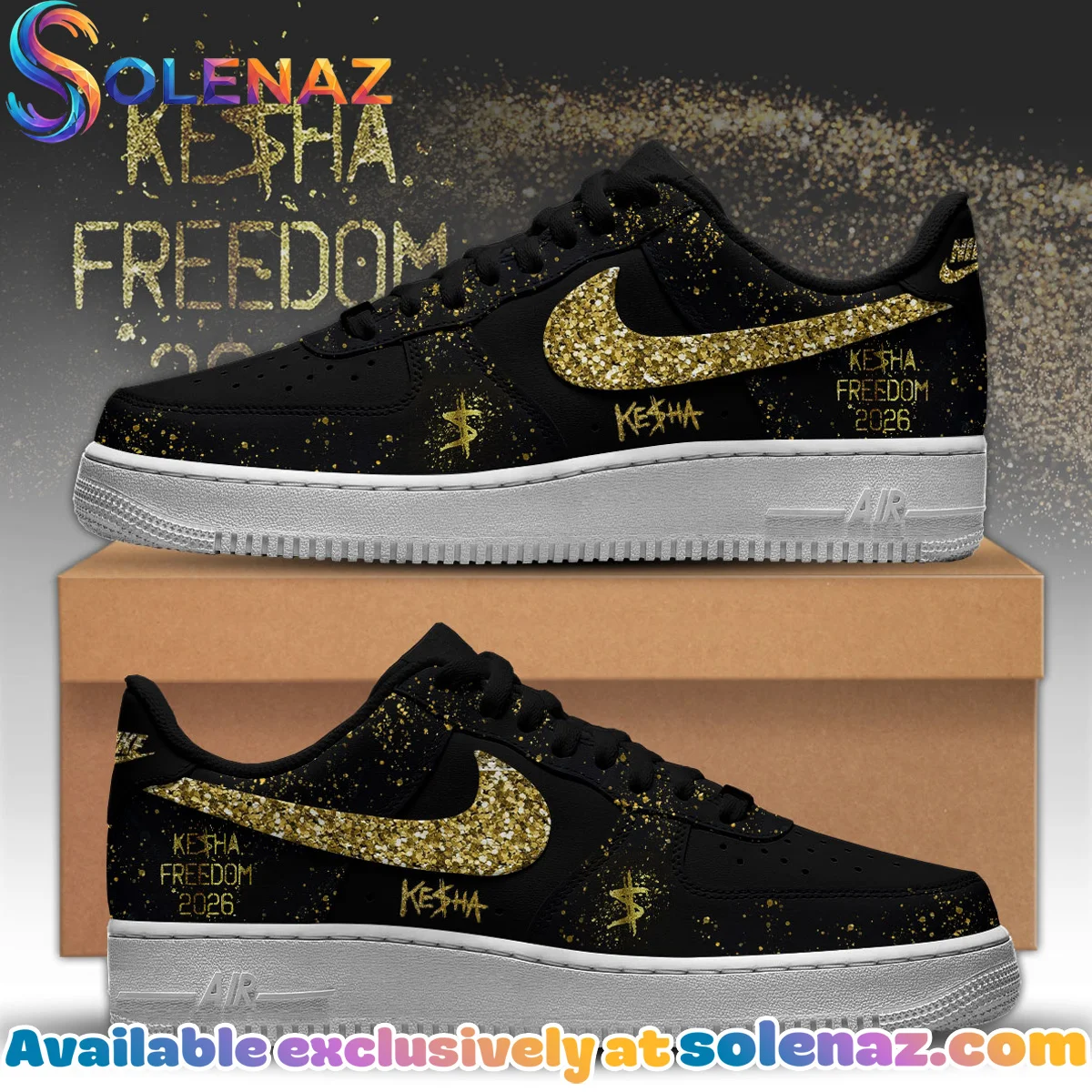 Kesha The Freedom Tour Custom Air Force 1 & Jordan 1 Shoes - Part 7