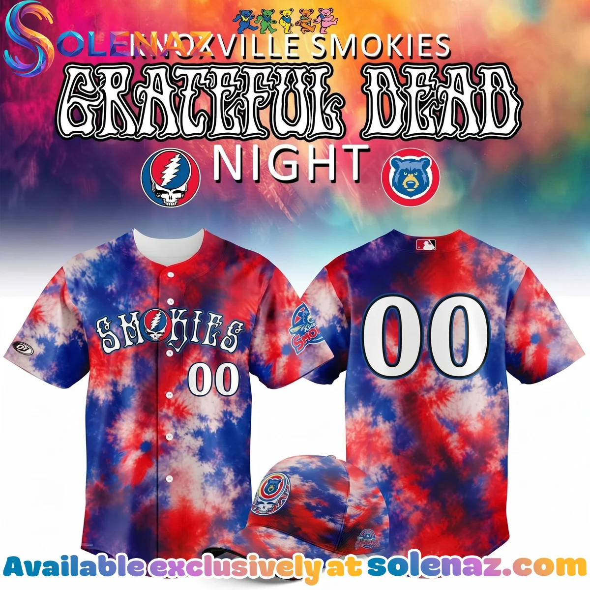 Knoxville smokies Grateful Dead Jersey