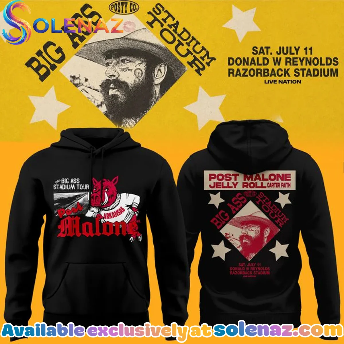 Big Ass Stadium Tour Razorback Stadium T-Shirt & Hoodie (Style 1)