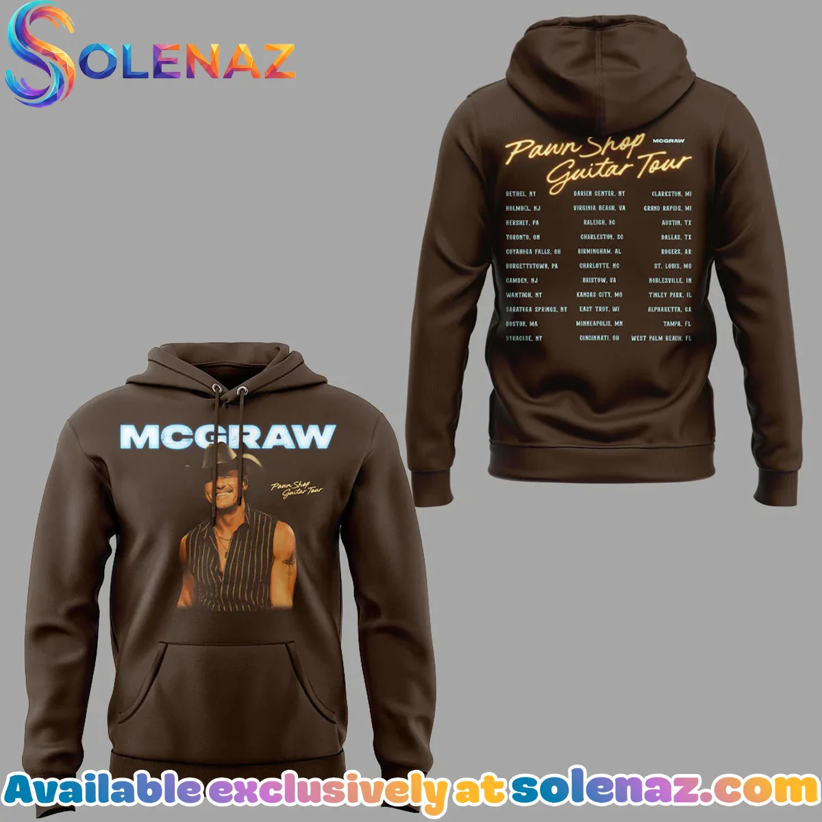 Pawn Shop Guitar Tour Bethel NY T-Shirt & Hoodie - Series 2 Pawn Shop Guitar Tour Bethel NY T-Shirt & Hoodie - Series 2