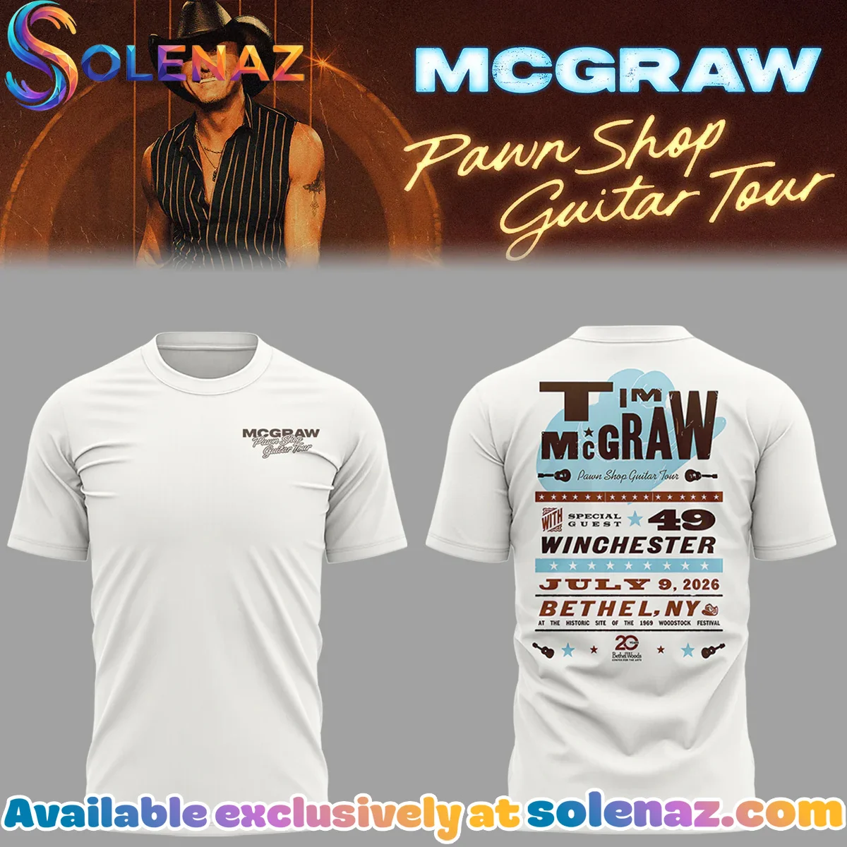 Pawn Shop Guitar Tour Bethel NY Shirt & Hoodie - Series 7