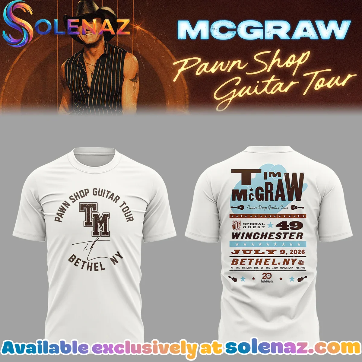 Pawn Shop Guitar Tour Bethel NY T-Shirt & Hoodie [Drop 4]