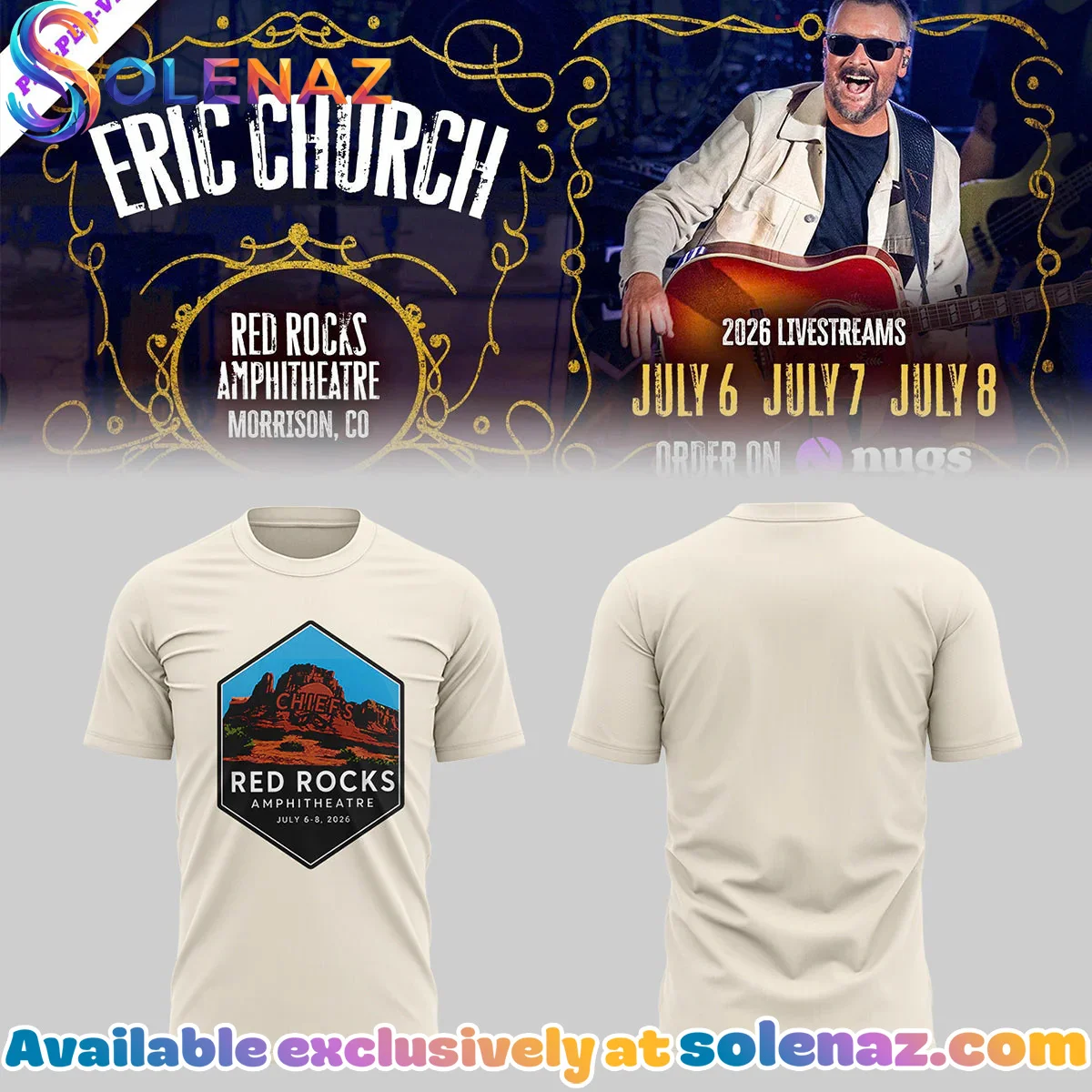 Red Rocks Amphitheatre T-Shirt & Hoodie - Series 1