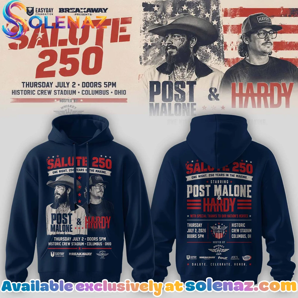 Salute 250 Columbus, OH Shirt & Hoodie [Drop 1]