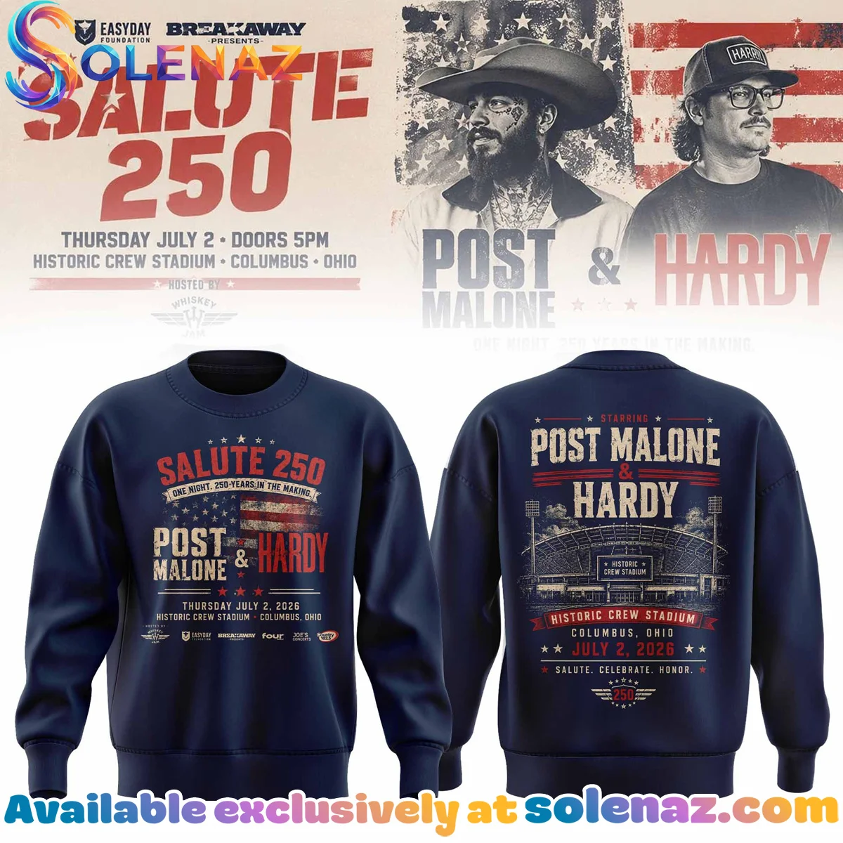 Salute 250 Columbus, OH T-Shirt & Hoodie [Drop 6]