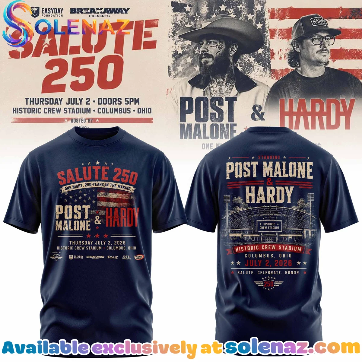Salute 250 Columbus OH T-Shirt & Hoodie [Drop 7]