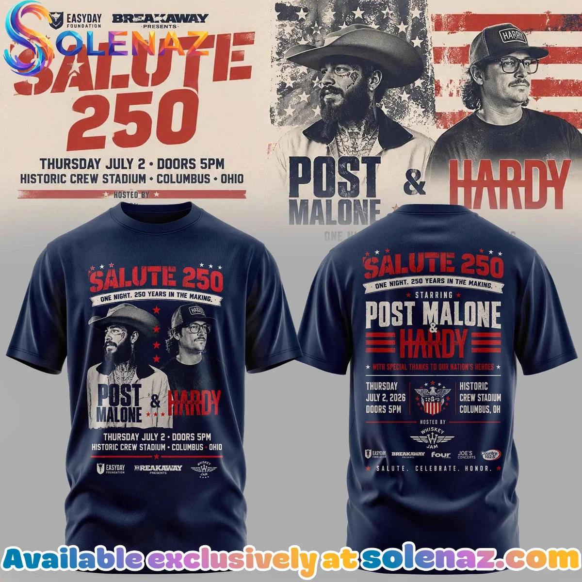 Salute 250 Columbus OH T-Shirt & Hoodie [Drop 2]
