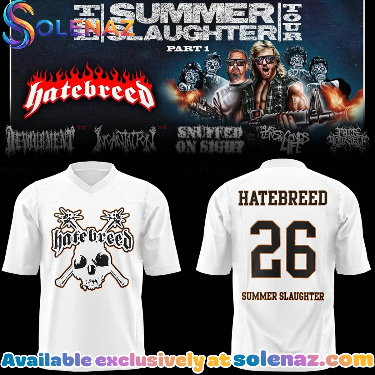 Summer Slaughter Tour Football Jersey (Style 1)