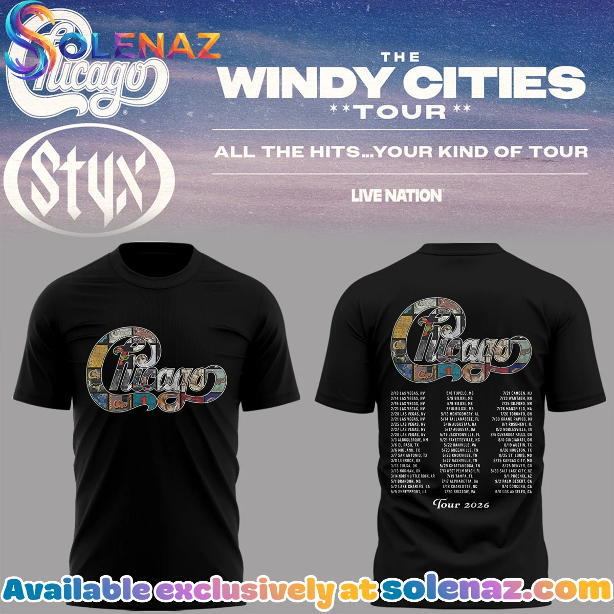 The Windy Cities Tour Shirt & Hoodie [Drop 18]