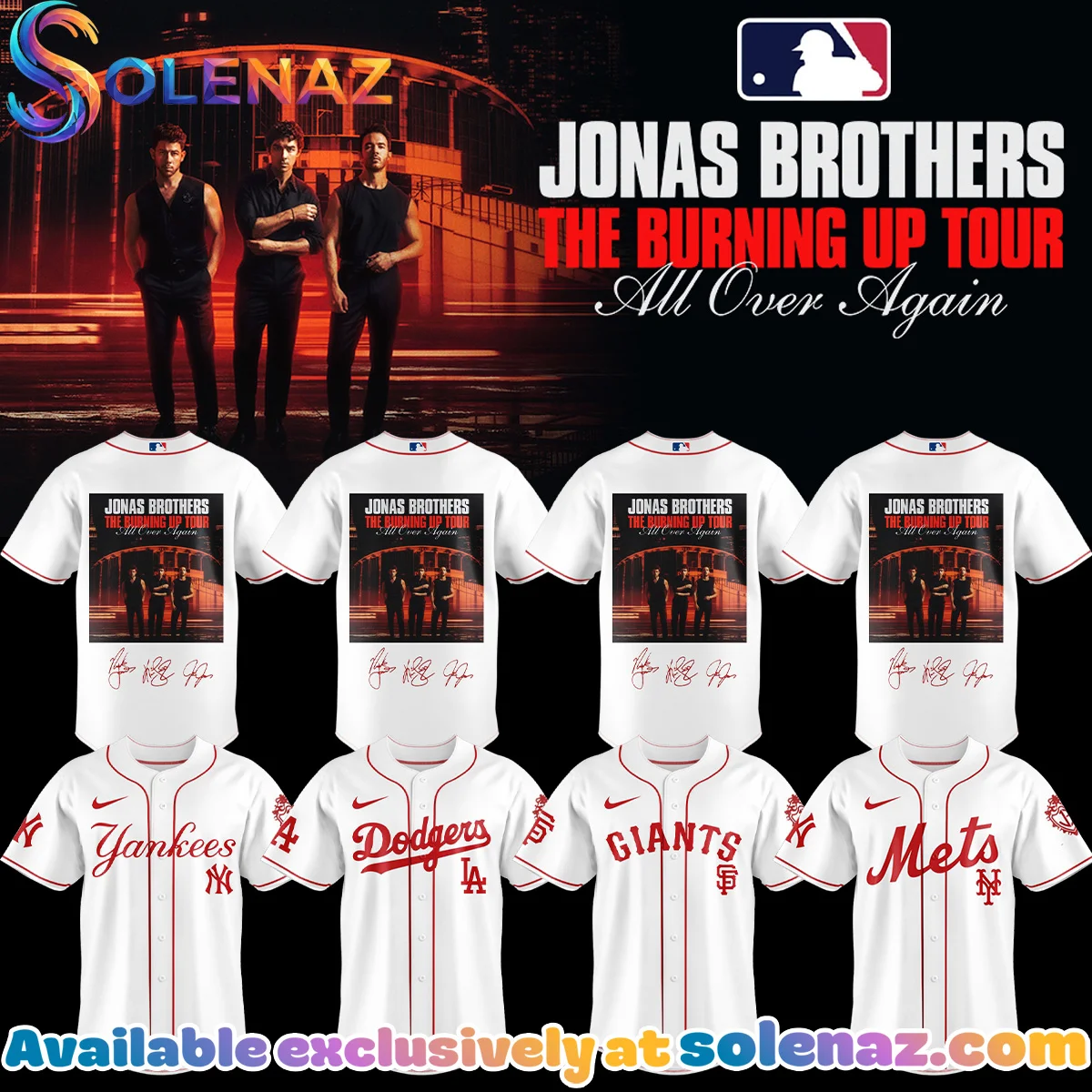 MLB x Jonas Brothers The Burning Up Tour Jersey - Part 2