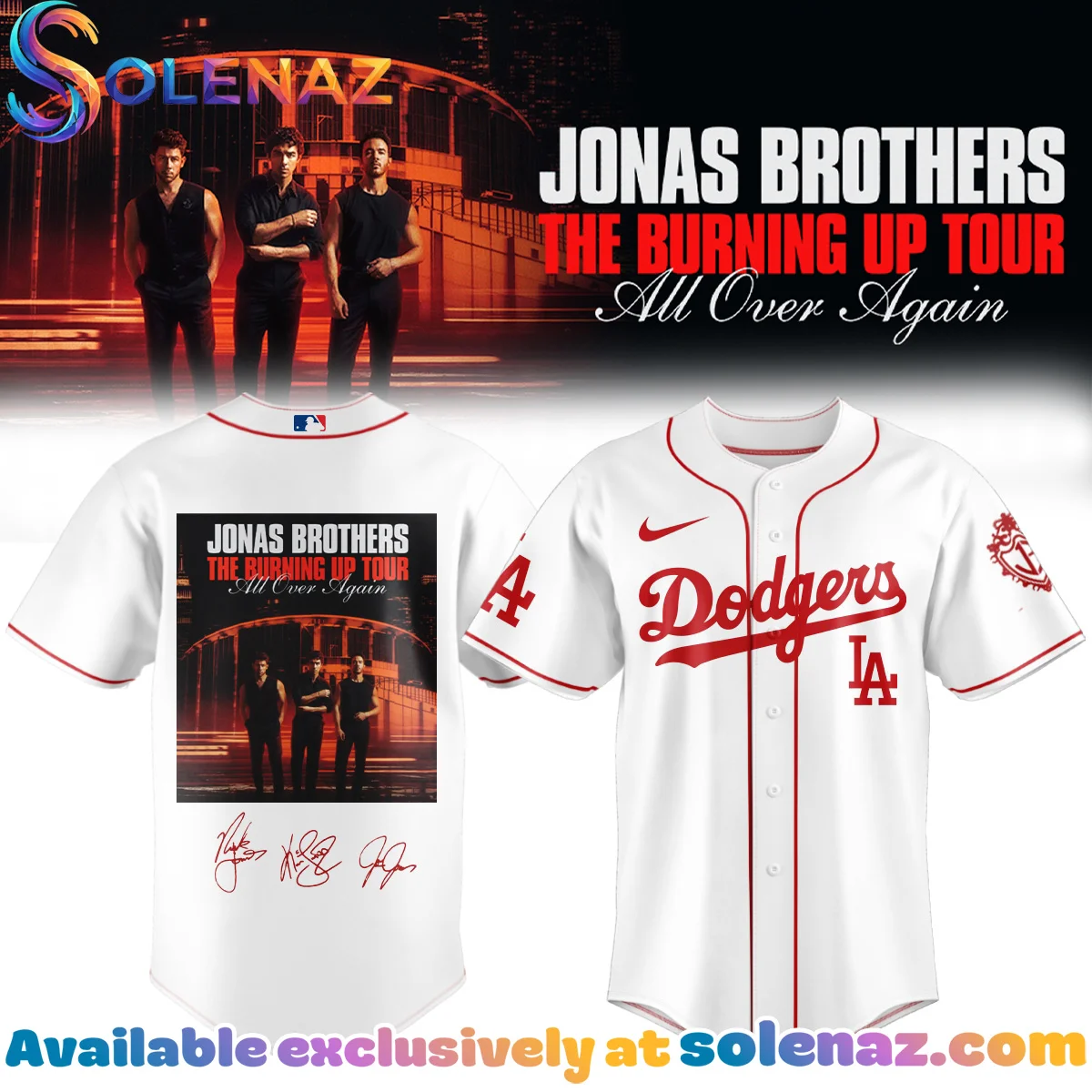 MLB x Jonas Brothers The Burning Up Tour Jersey - Part 2 MLB x Jonas Brothers The Burning Up Tour Jersey - Part 2