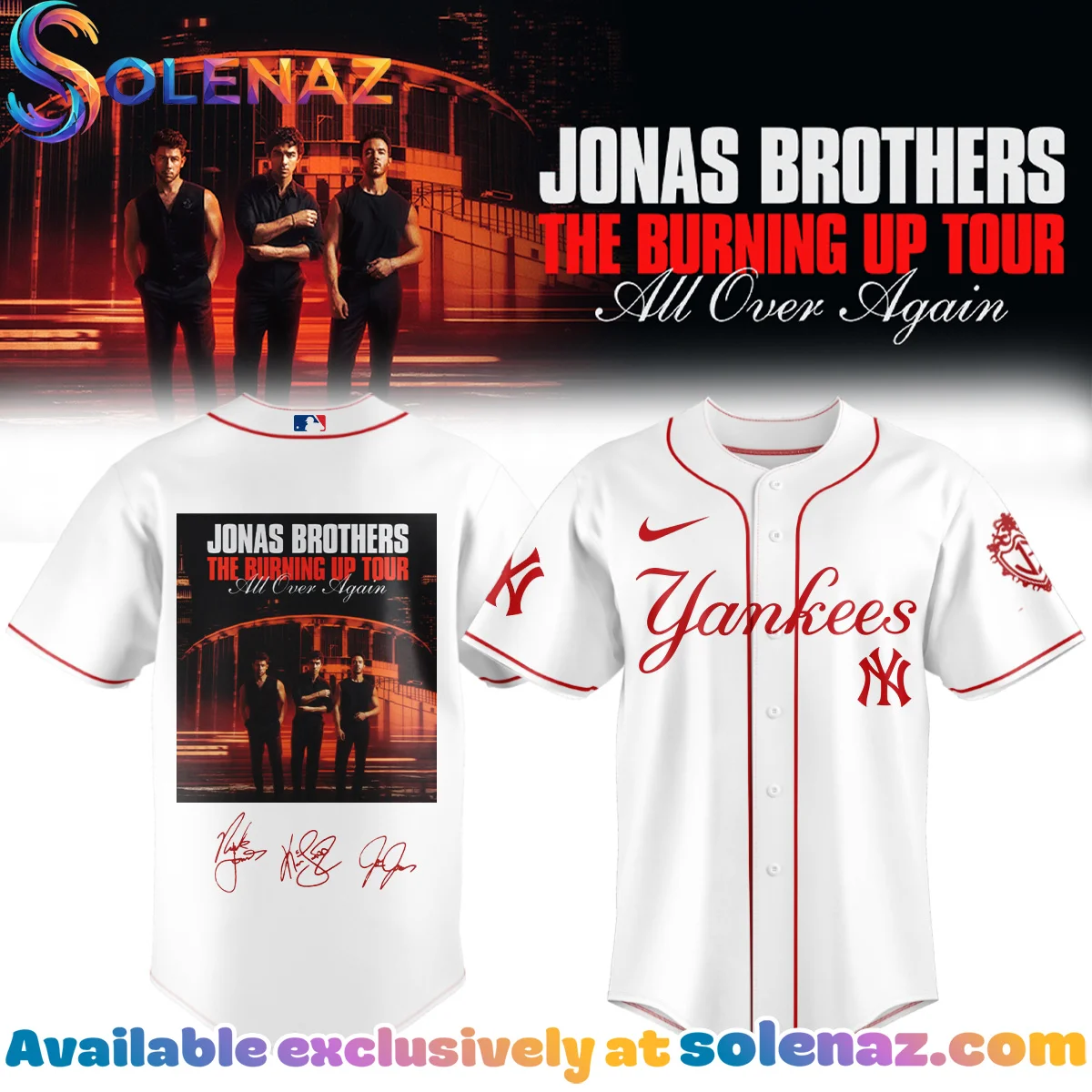 MLB x Jonas Brothers The Burning Up Tour Jersey - Part 2 MLB x Jonas Brothers The Burning Up Tour Jersey - Part 2