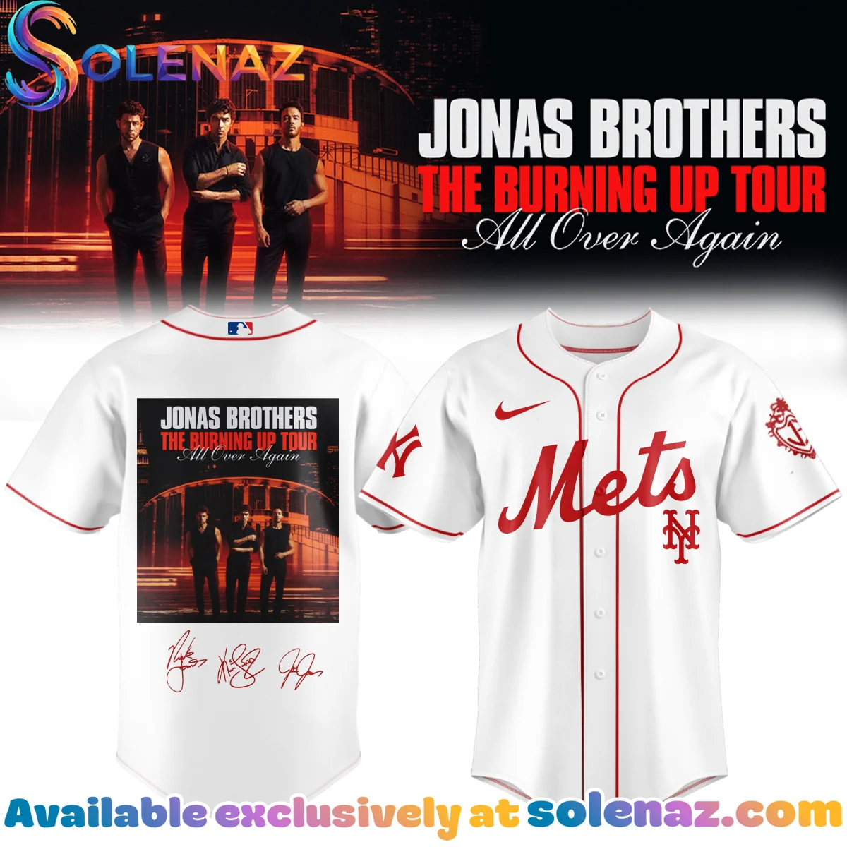 MLB x Jonas Brothers The Burning Up Tour Jersey - Part 2 MLB x Jonas Brothers The Burning Up Tour Jersey - Part 2