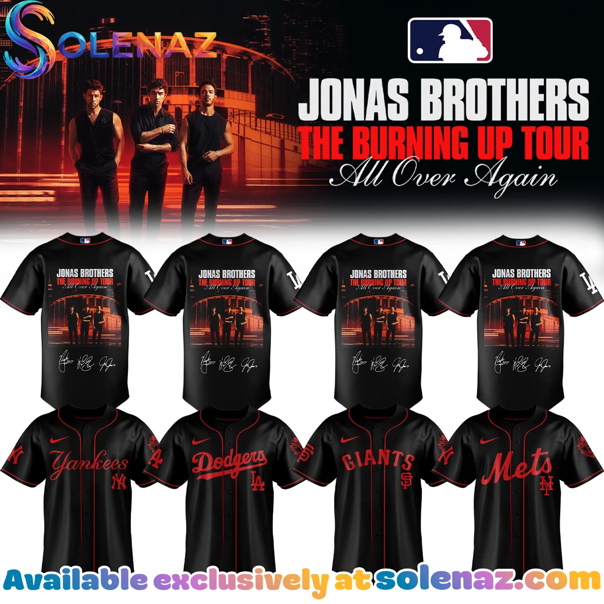 MLB x Jonas Brothers The Burning Up Tour Jersey (Style 1)