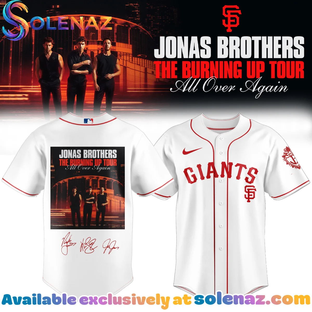 MLB x Jonas Brothers The Burning Up Tour Jersey - Part 2 MLB x Jonas Brothers The Burning Up Tour Jersey - Part 2
