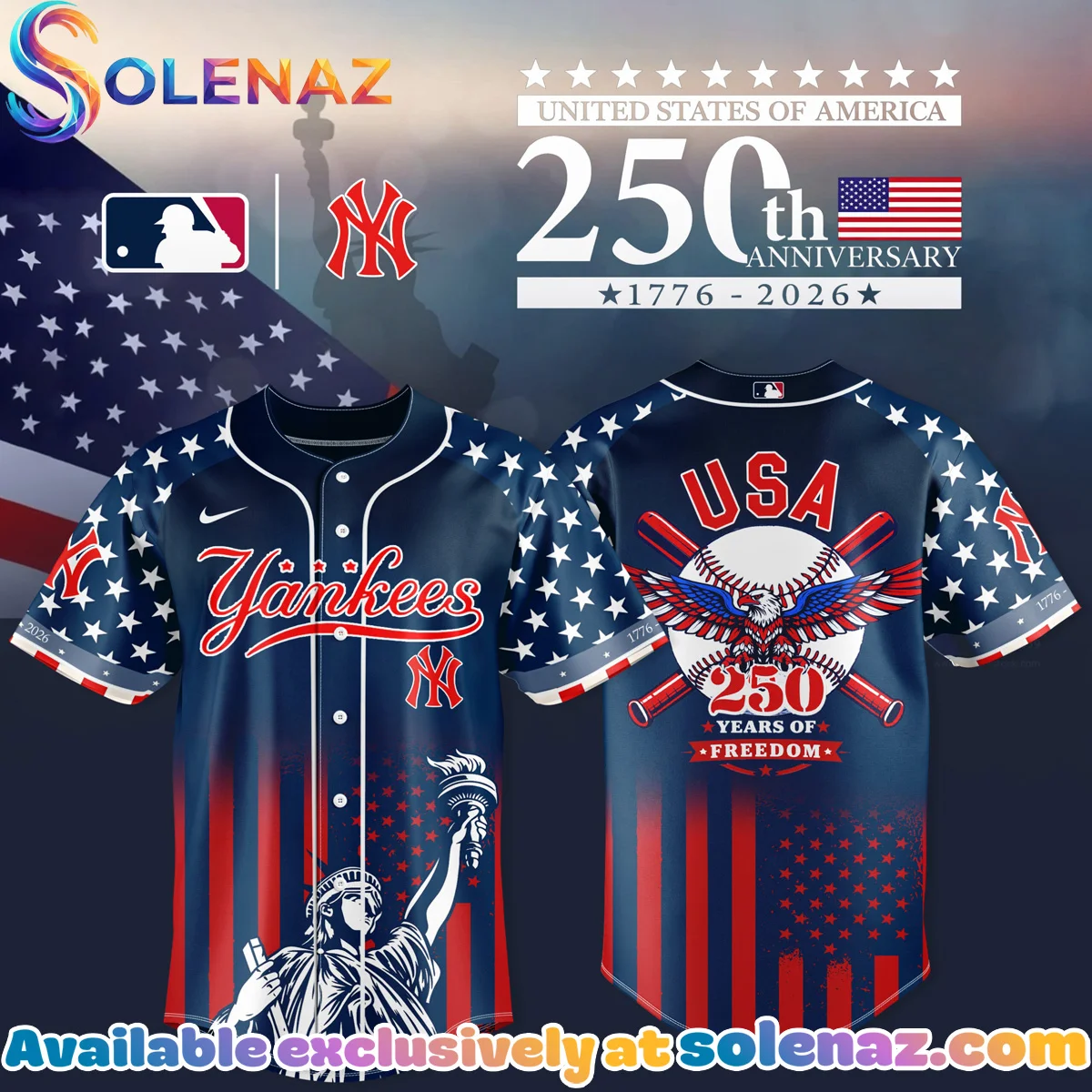 New York Yankees x 250th Anniversary of the United States Jersey [Batch 1]