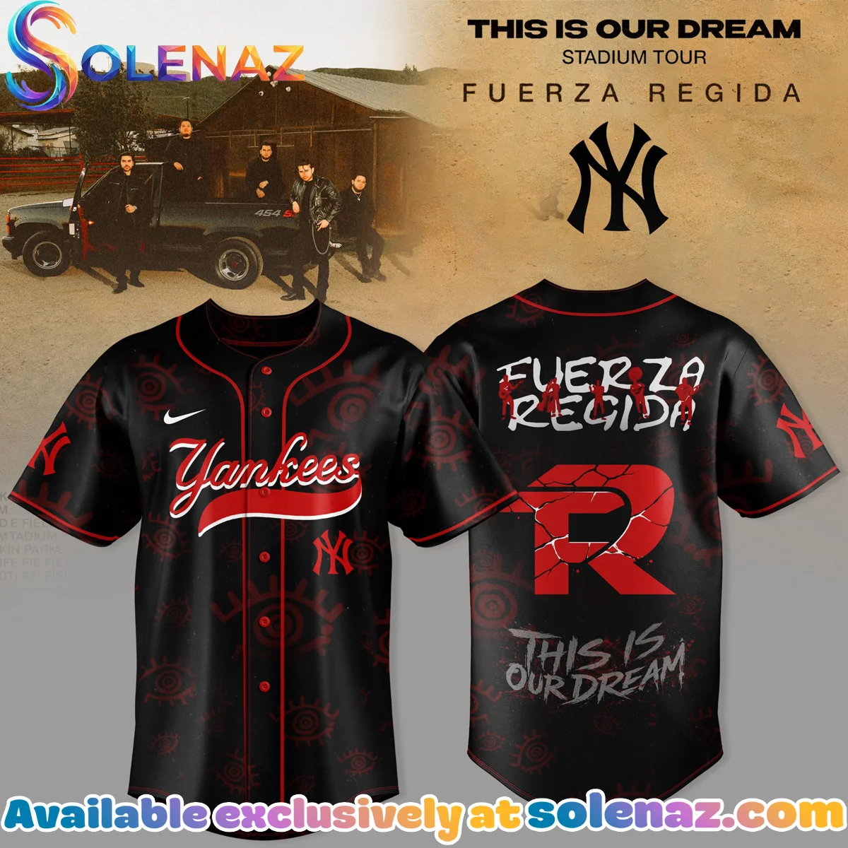 New York Yankees x Fuerza Regida This Is Our Dream Stadium Tour Jersey (Release 2)