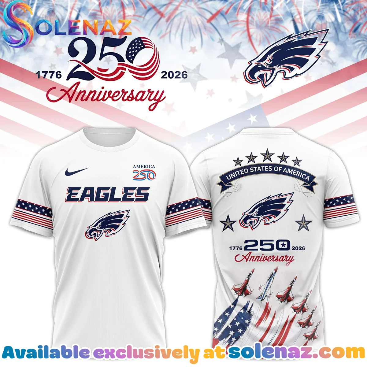 Philadelphia Eagles United States Semiquincentennial Shirt & Hoodie [Batch 4]