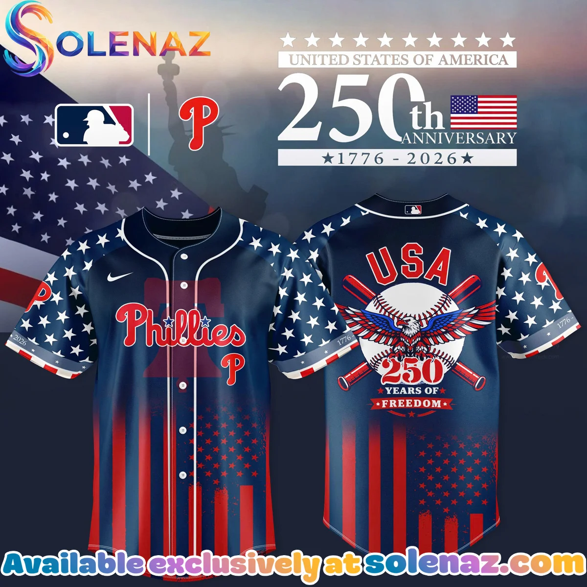 Philadelphia Phillies x 250th Anniversary of the United States Jersey [Batch 2]