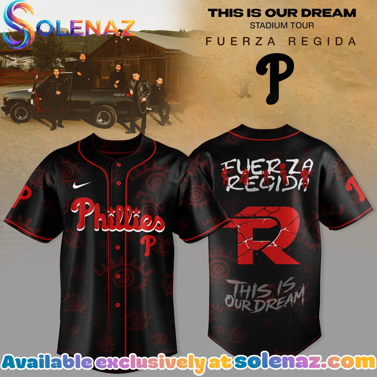 Philadelphia Phillies x Fuerza Regida This Is Our Dream Stadium Tour Jersey (Release 2)