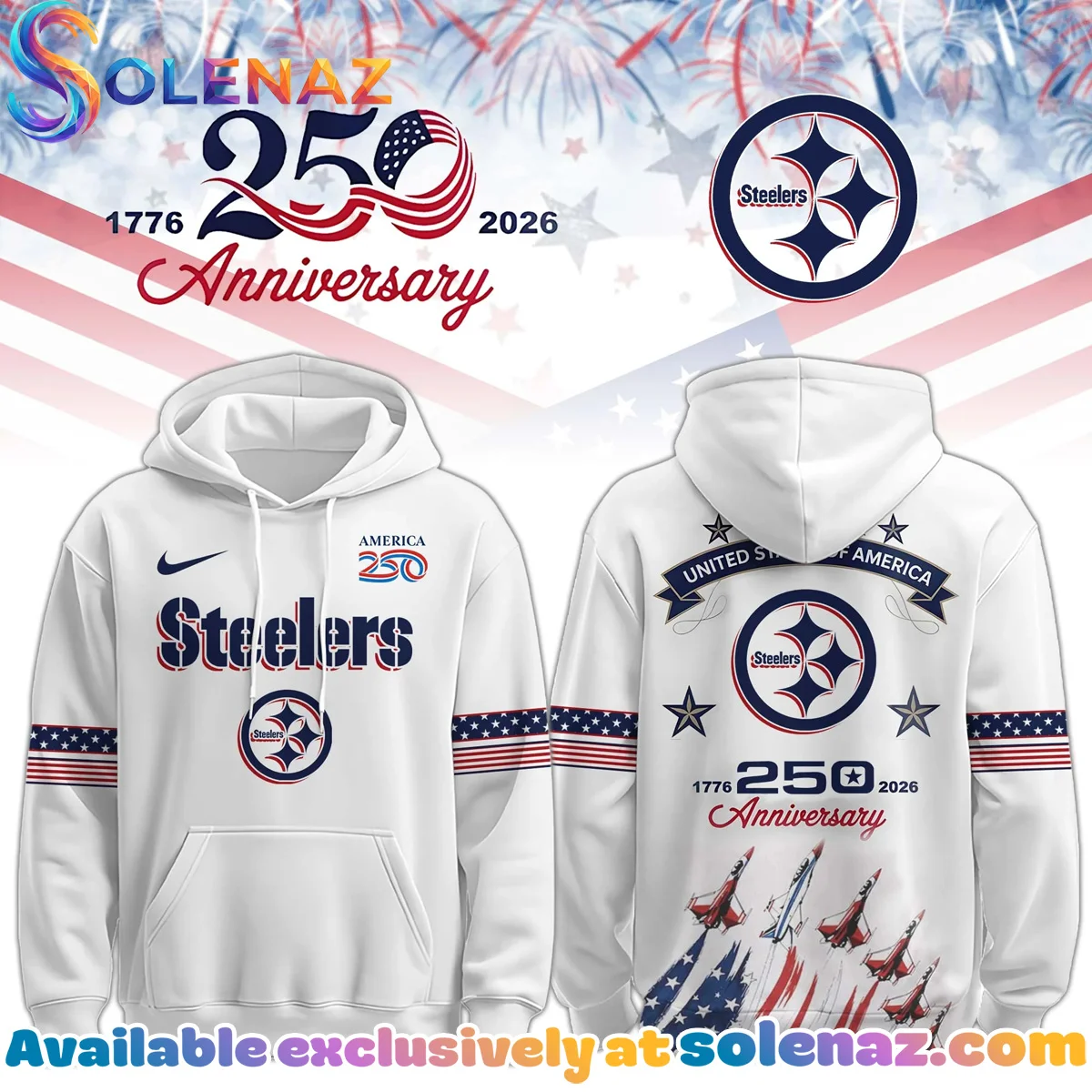 Pittsburgh Steelers United States Semiquincentennial T-Shirt & Hoodie - Part 1