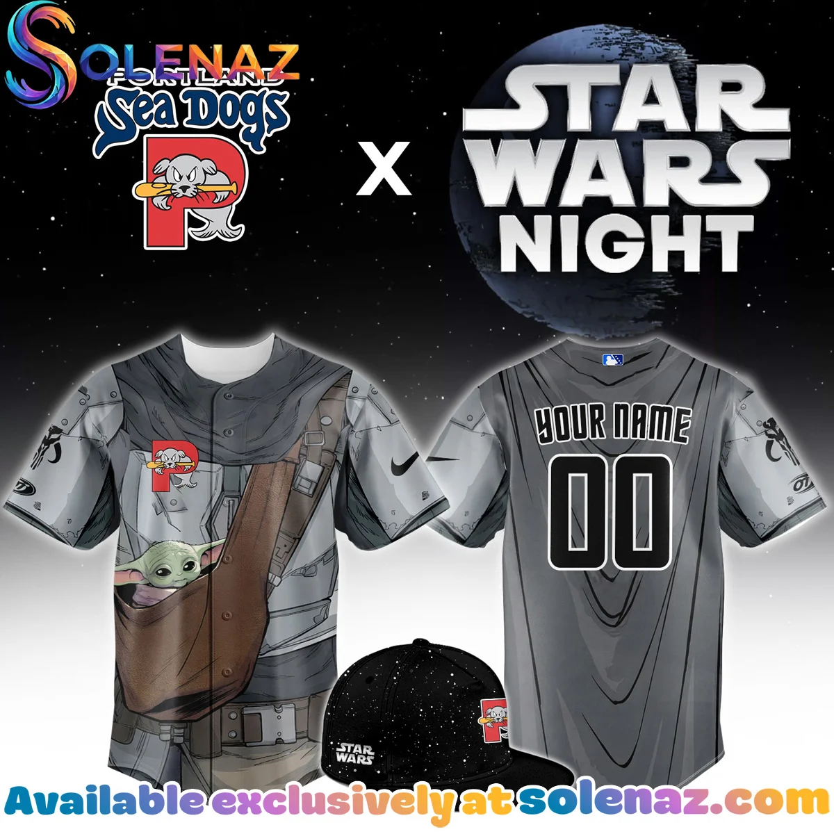 Portland Sea Dogs x Star Wars Jersey